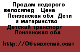 Продам недорого велосипед › Цена ­ 3 000 - Пензенская обл. Дети и материнство » Детский транспорт   . Пензенская обл.